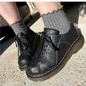 Dr. Martens Daisy 90s/Y2K Shoes Womens Size 8 Black Leather Platform Chunky Goth